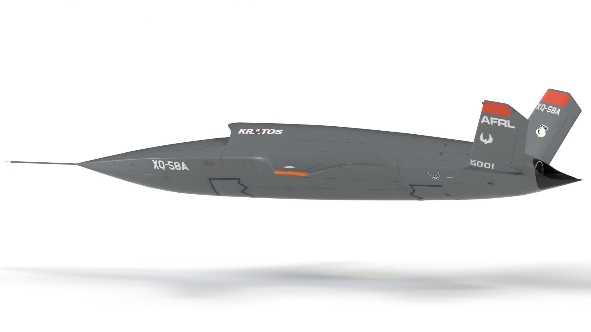 XQ-58 Valkyrie Military Drone 3D model_11