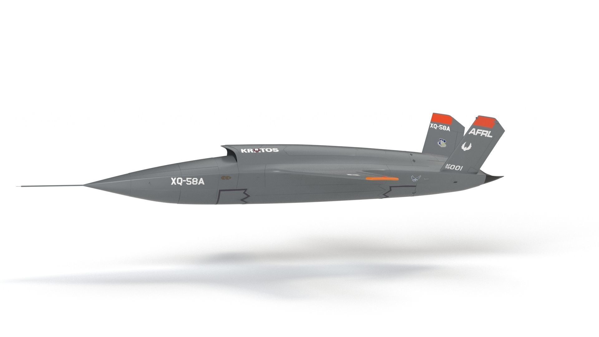 XQ-58 Valkyrie Military Drone 3D model_33