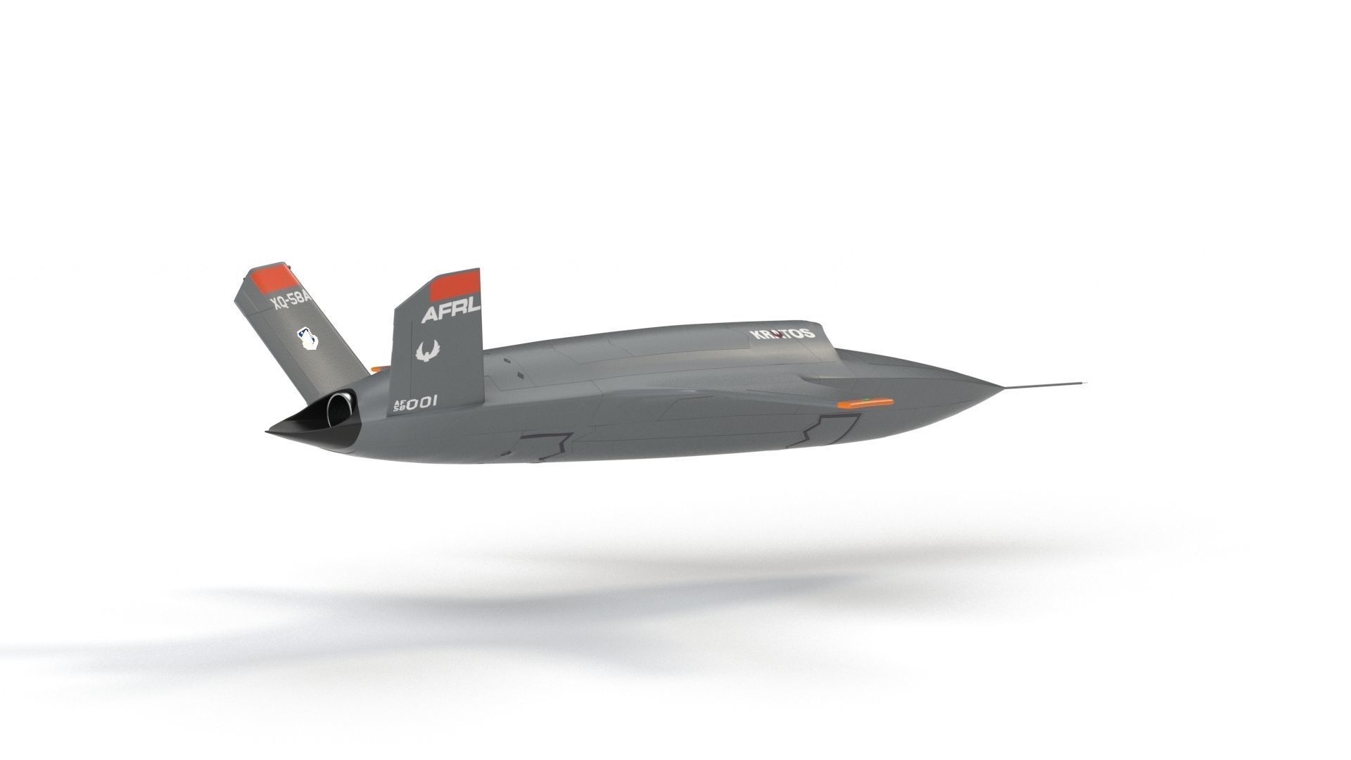 XQ-58 Valkyrie Military Drone 3D model_26