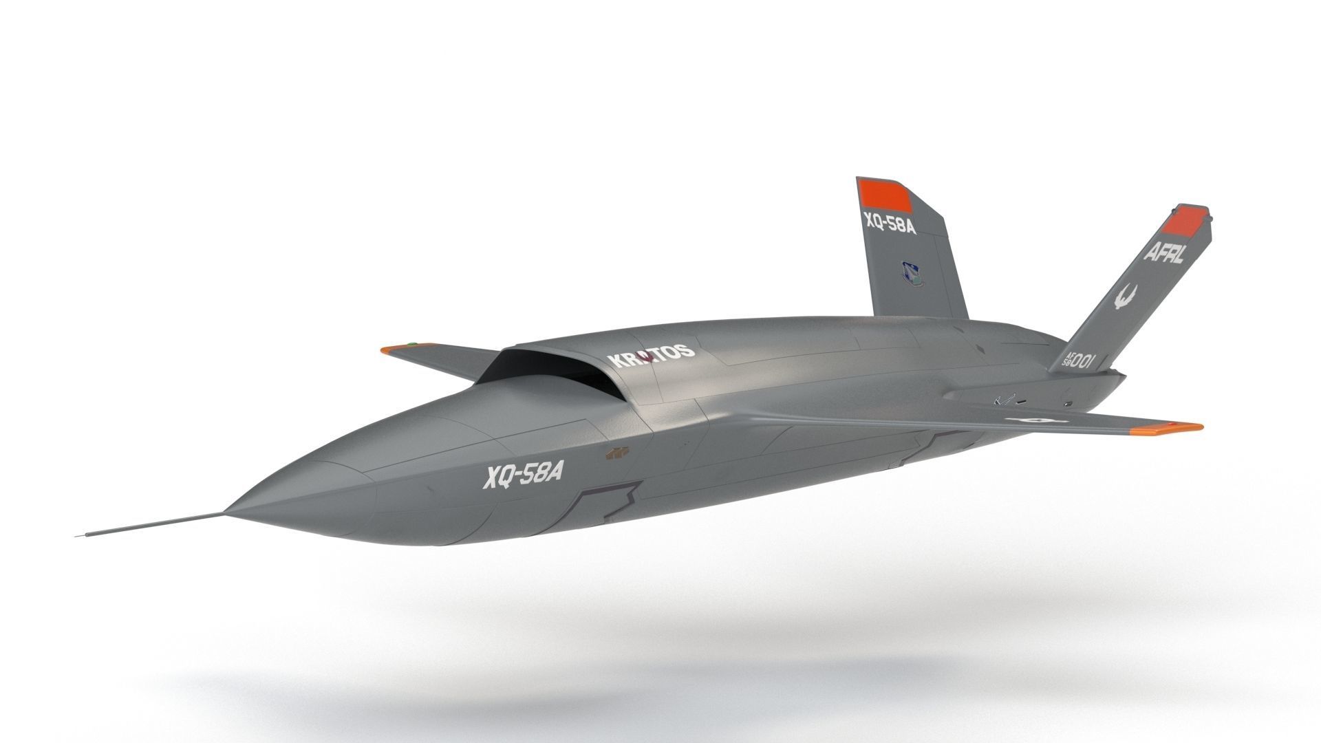 XQ-58 Valkyrie Military Drone 3D model_16