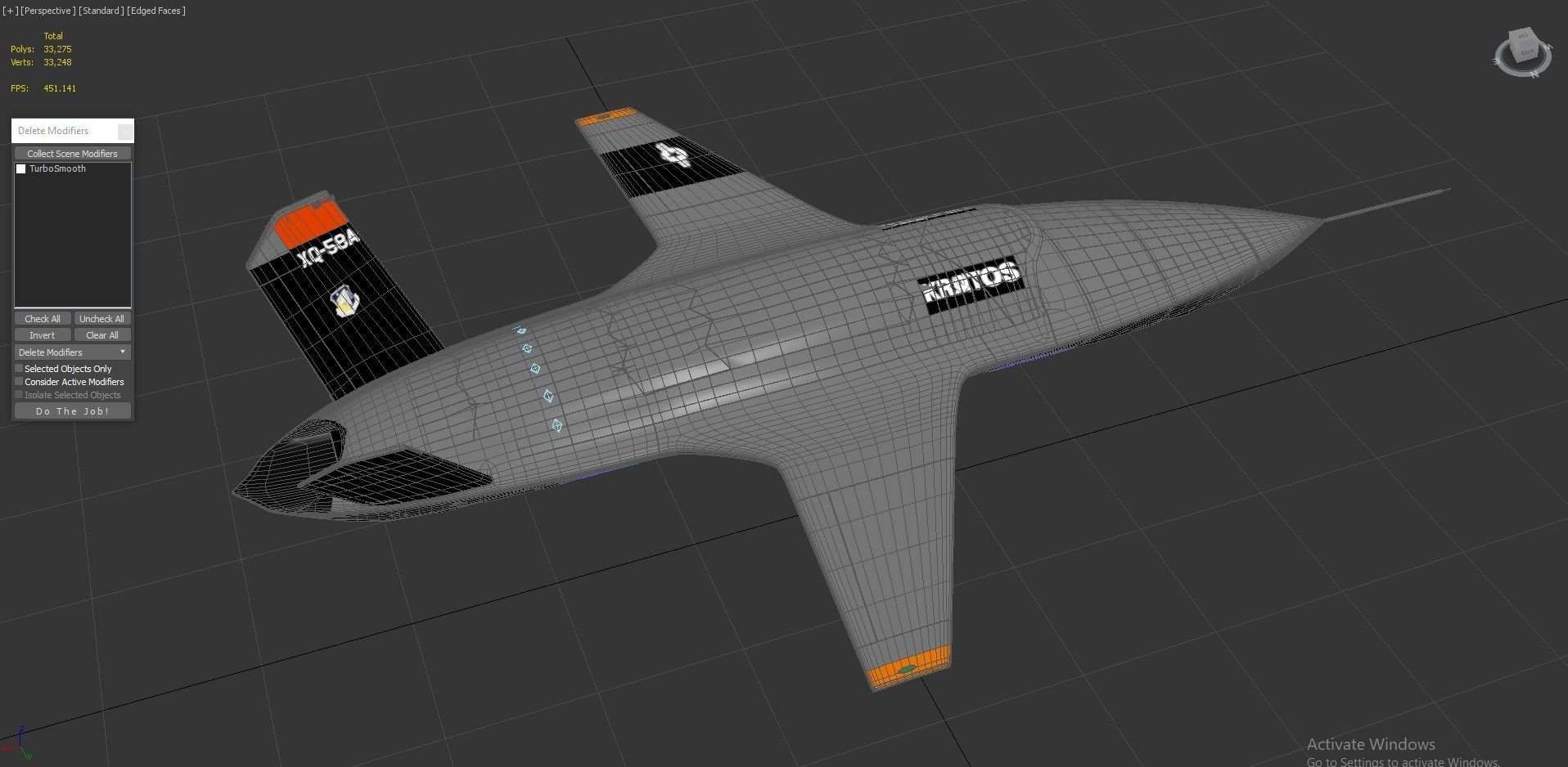 XQ-58 Valkyrie Military Drone 3D model_6