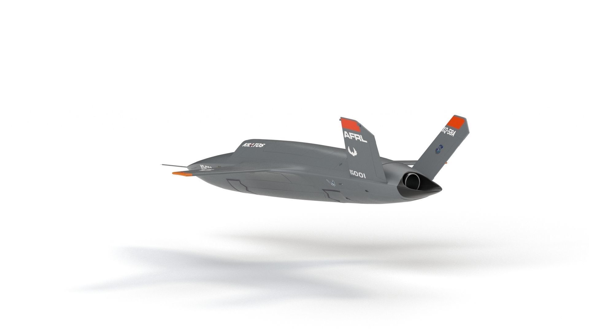 XQ-58 Valkyrie Military Drone 3D model_29