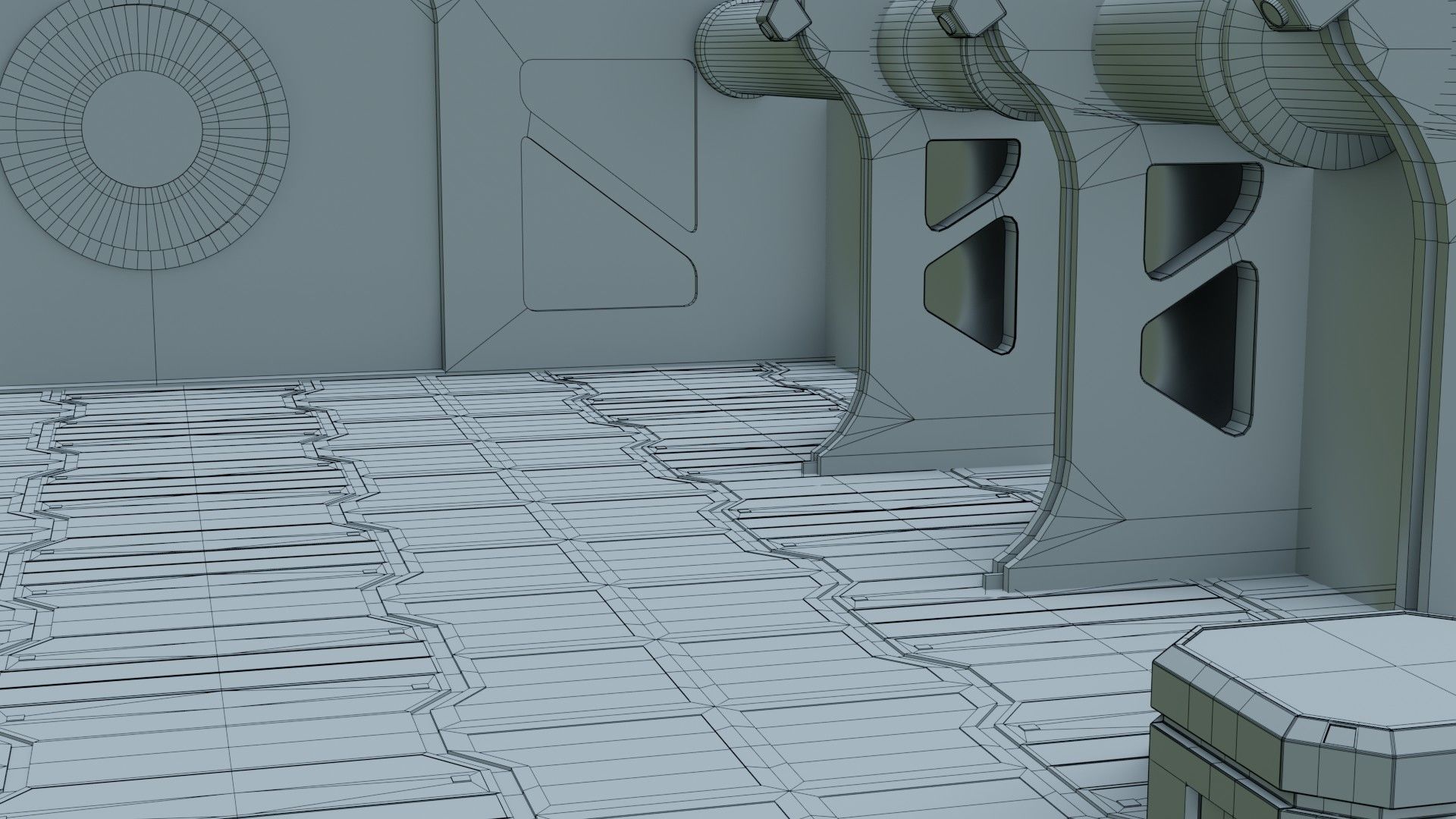 Sci-Fi Engineering Lab 3D model_10