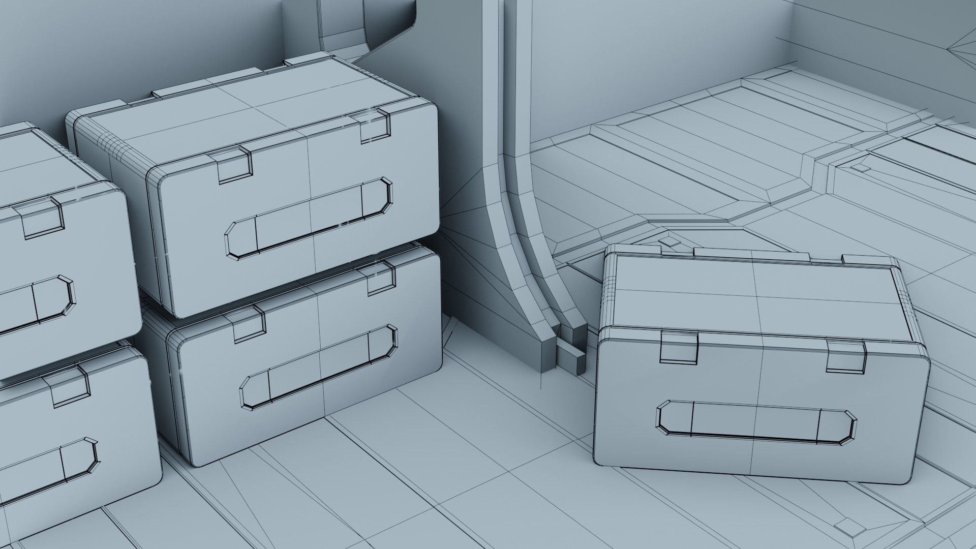 Sci-Fi Engineering Lab 3D model_11