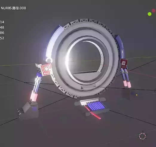 Sci-fi futuristic shuttle device