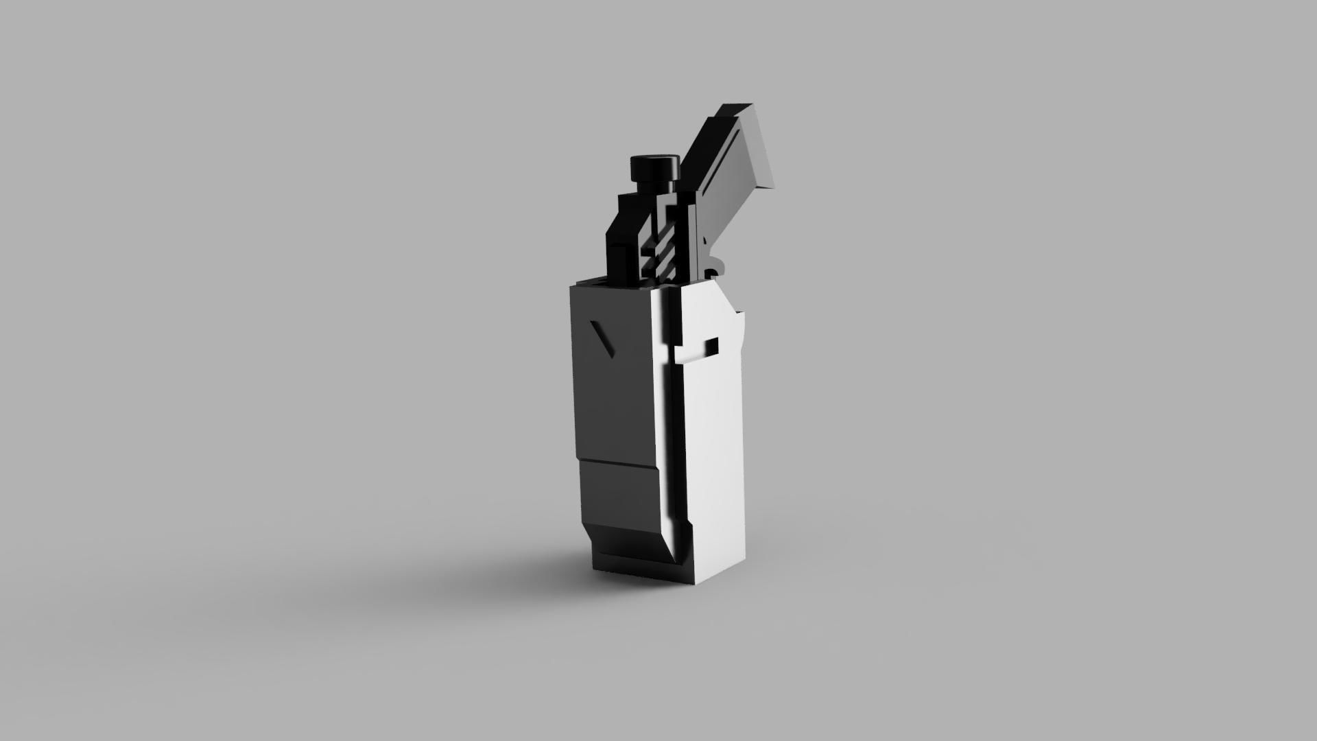 1 12 Clone Trooper DC 17 Blaster Pistol For The Black Series 3D print model_1