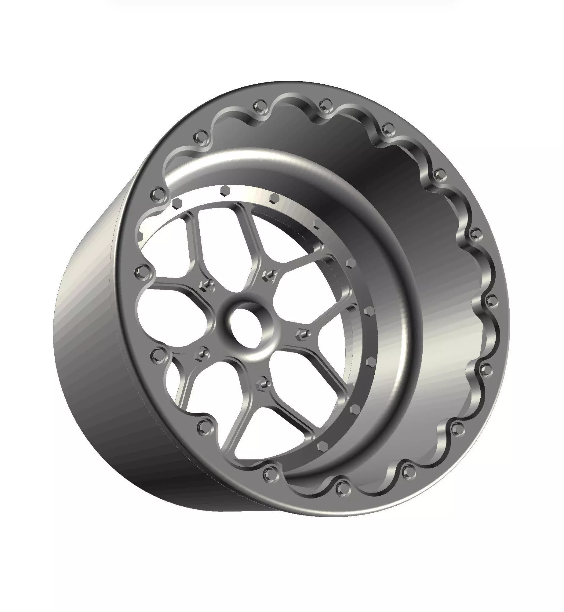 Billet Specialties Drag Wheel Comp 7 Rear Beadlock 3D print model_0