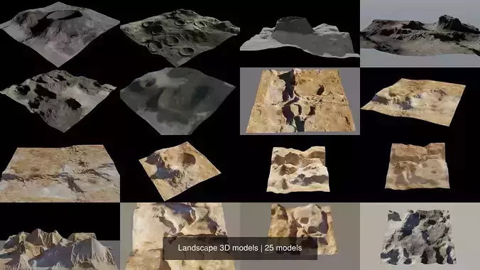 Landscape 3D models 3D Model Collection