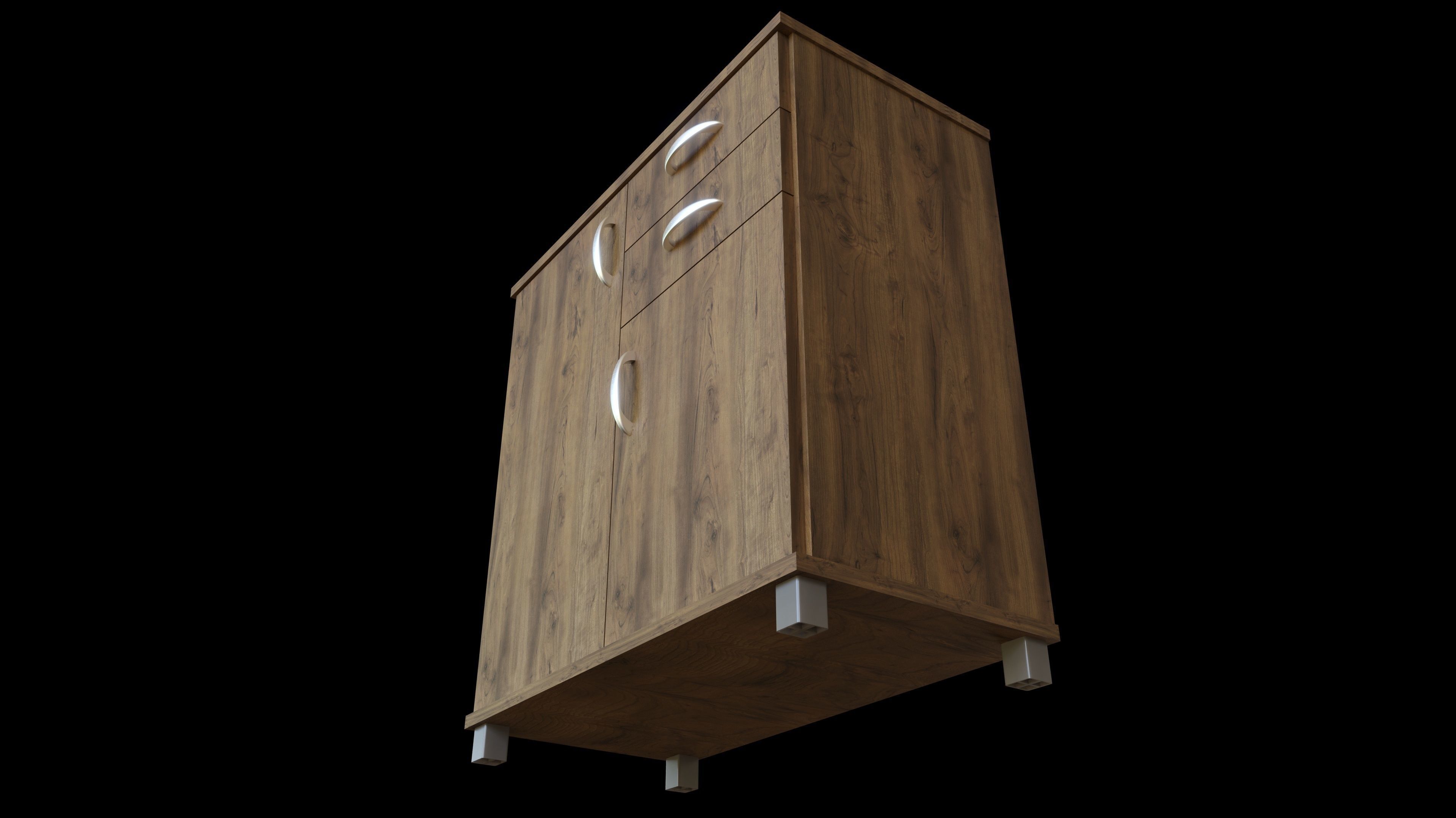 Simple Cabinet 3D model_1