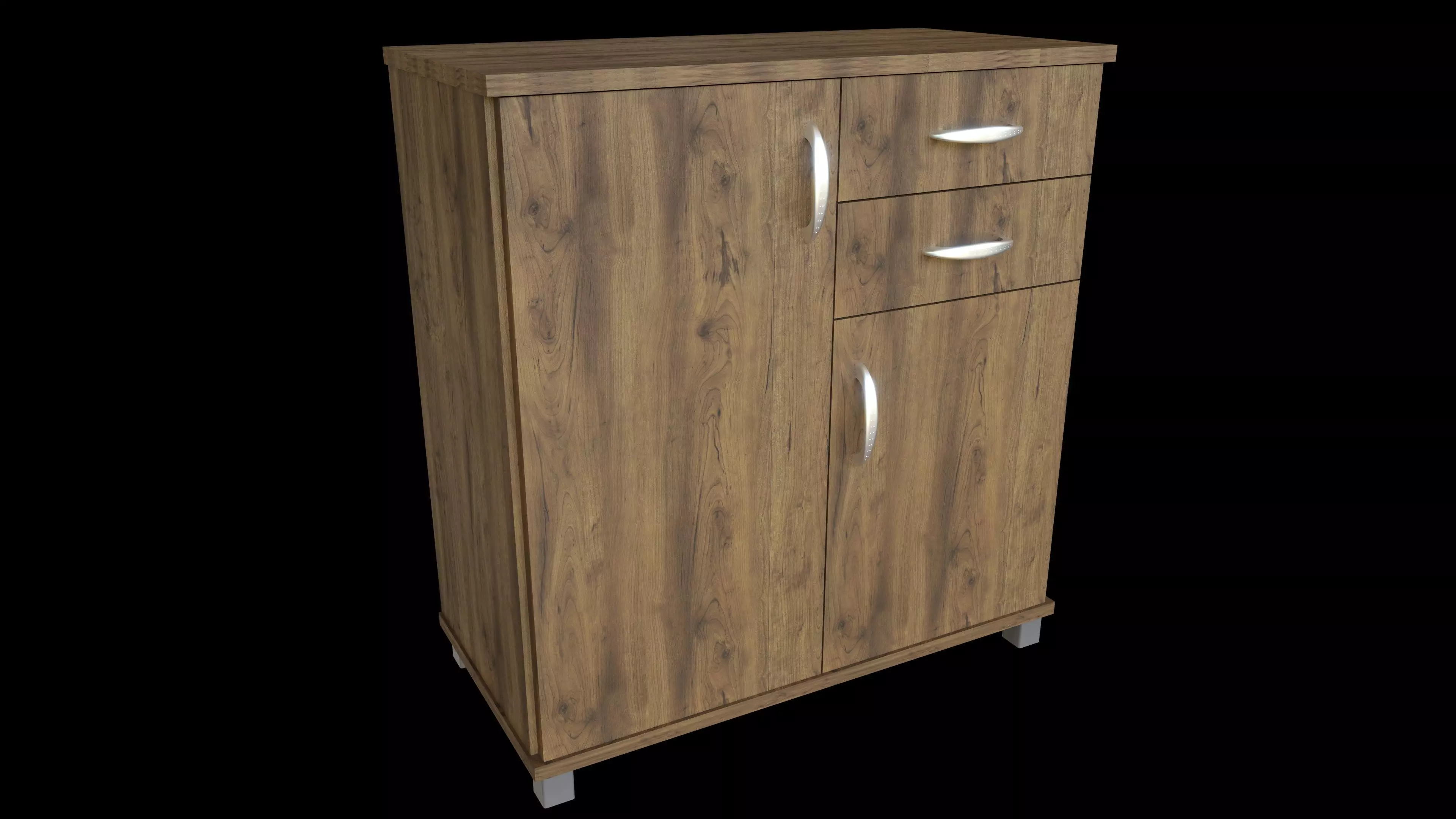 Simple Cabinet 3D model_0