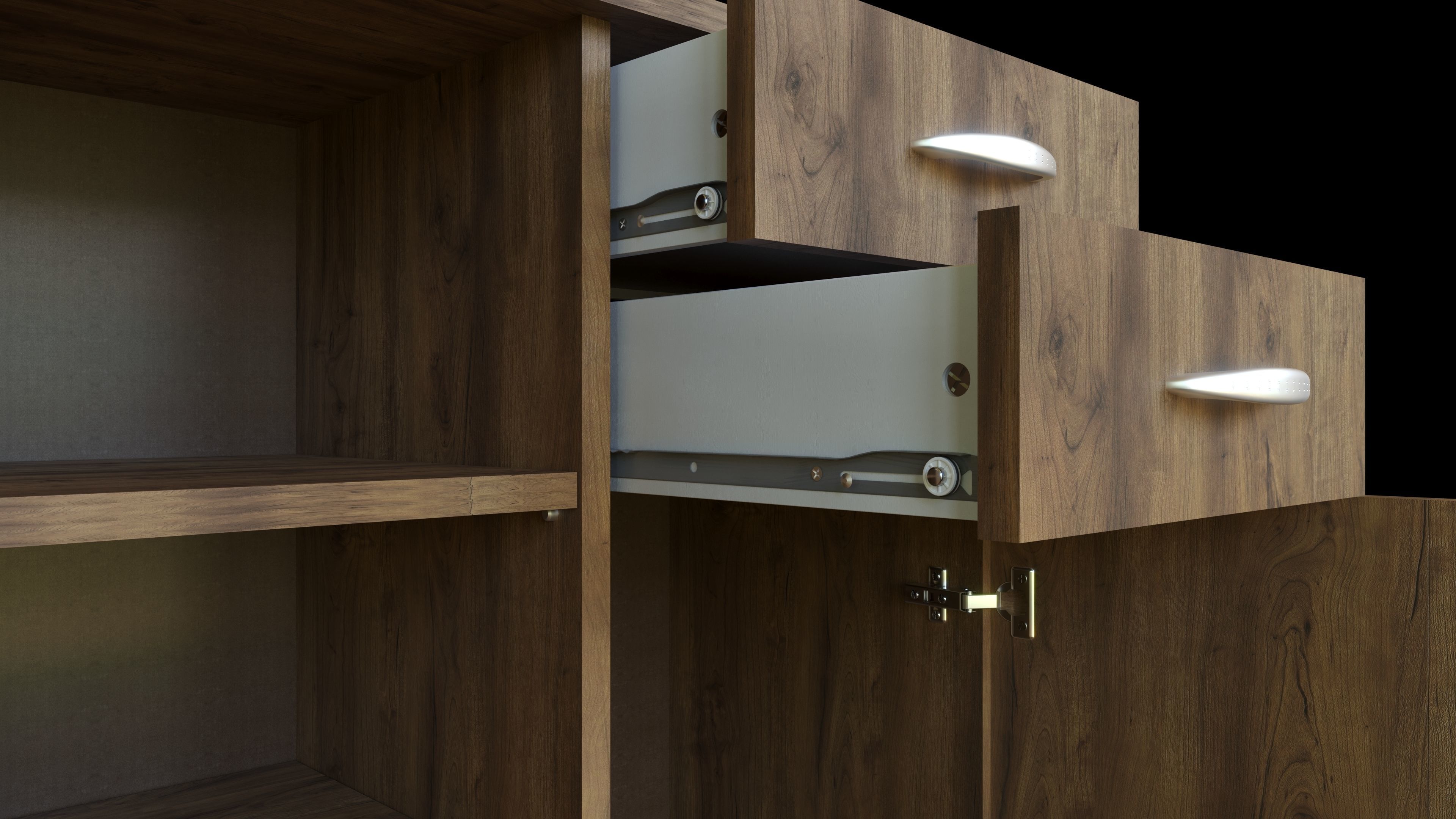 Simple Cabinet 3D model_5