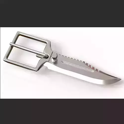 Hidden belt knife and holder