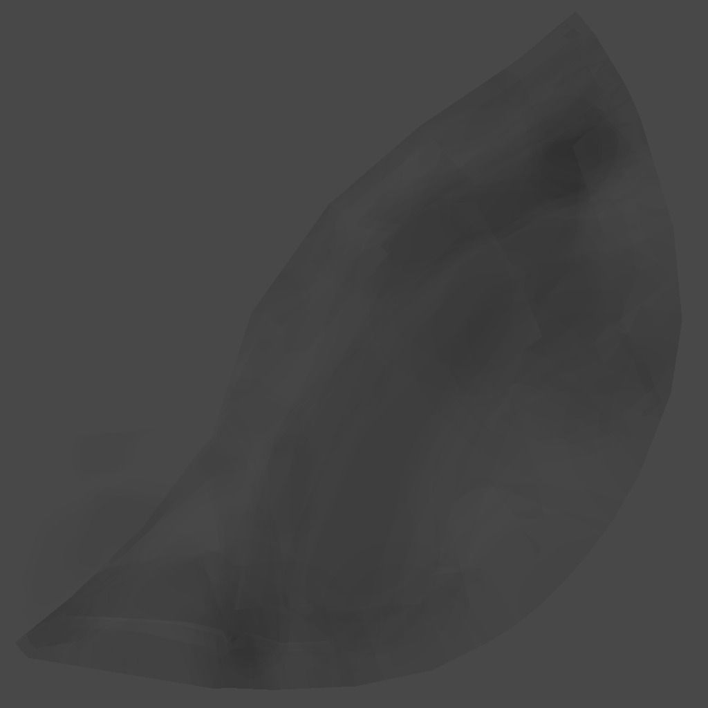 Realistic Black Person Head Low-poly 3D model_9