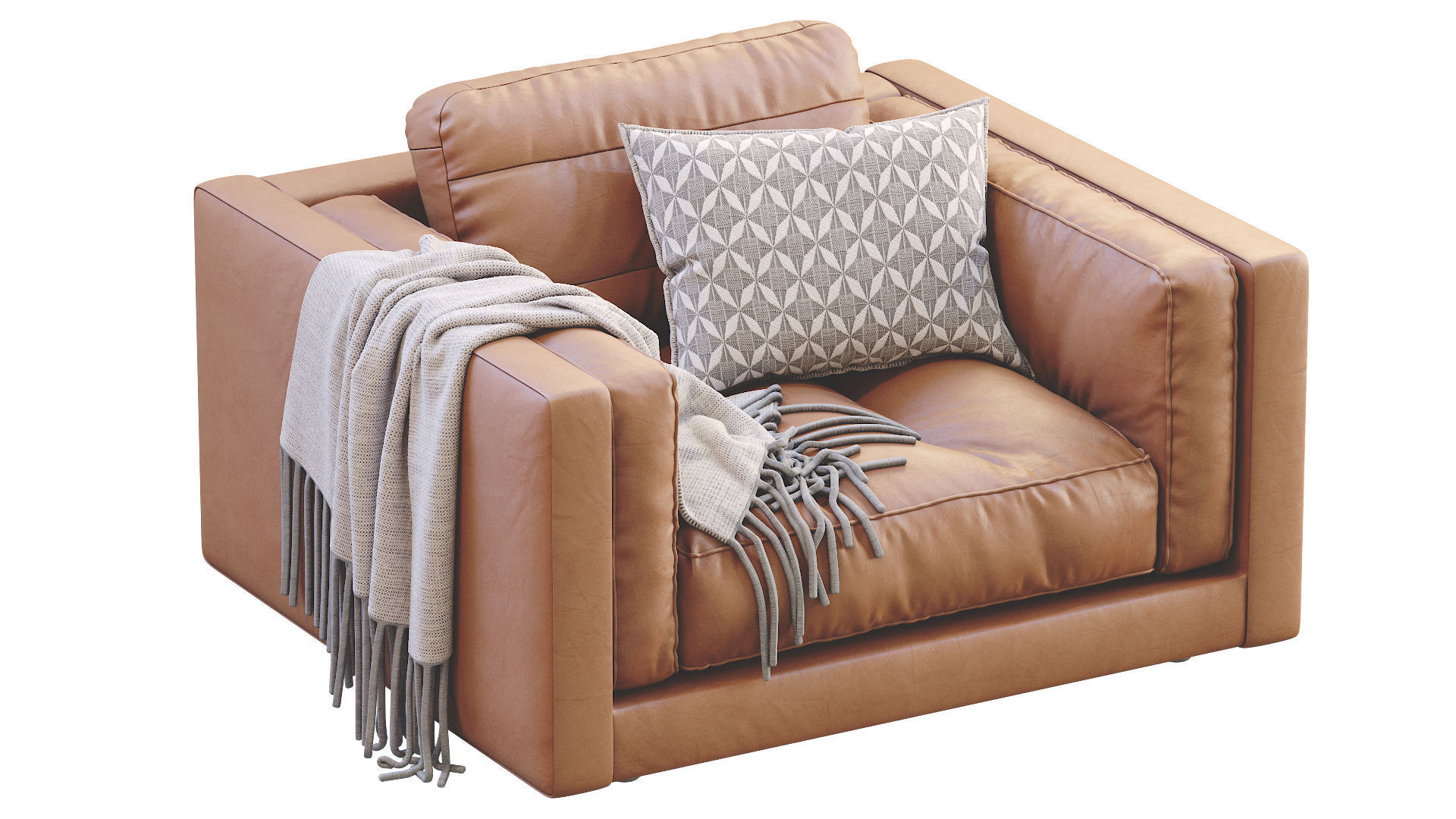 Armchair Flexform LUCIEN 3D model_4