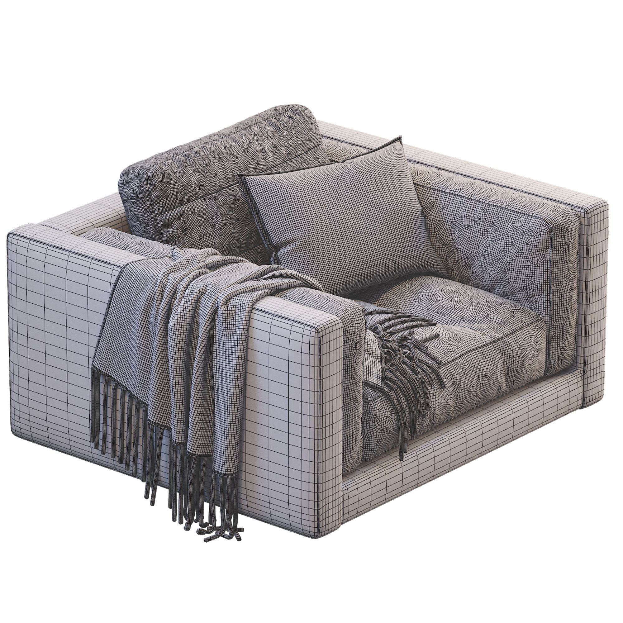 Armchair Flexform LUCIEN 3D model_23