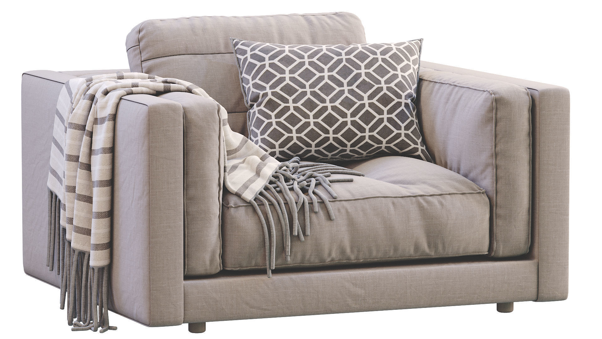 Armchair Flexform LUCIEN 3D model_17