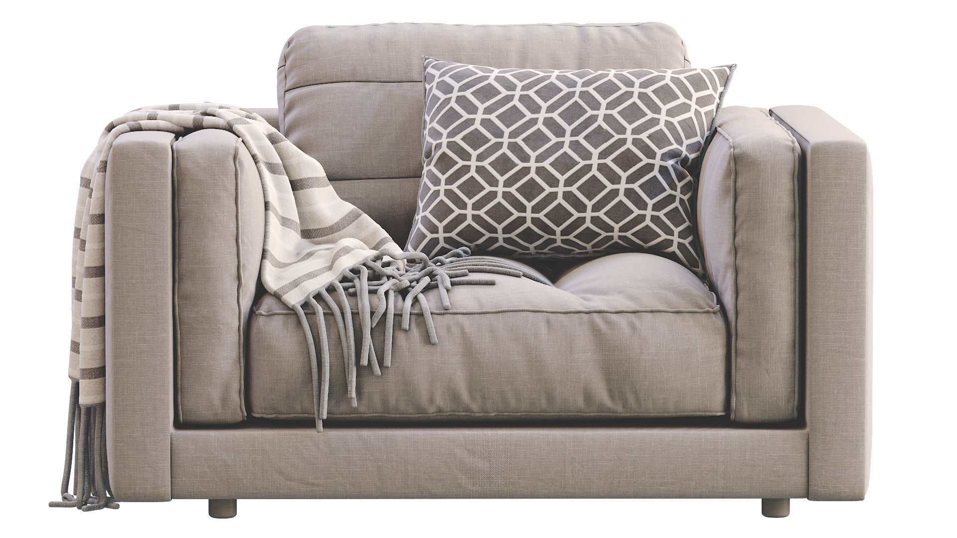 Armchair Flexform LUCIEN 3D model_12