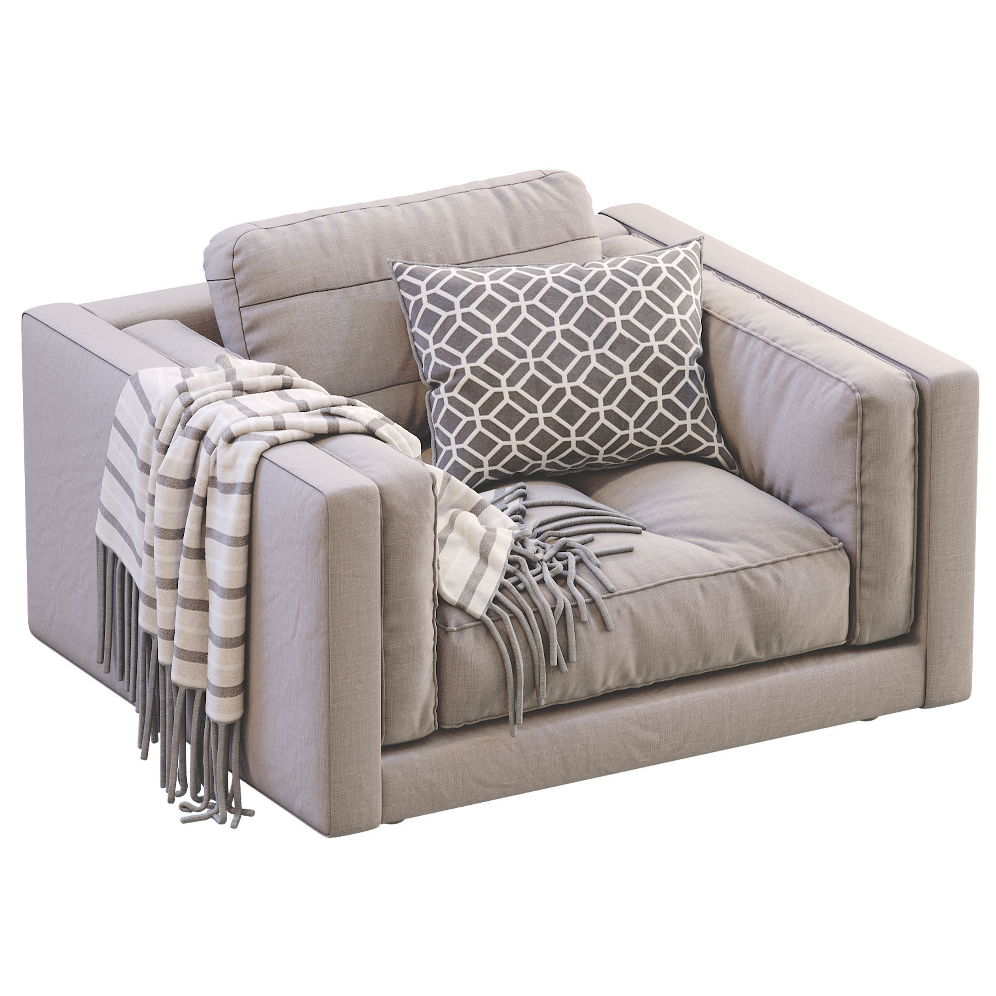 Armchair Flexform LUCIEN 3D model_24