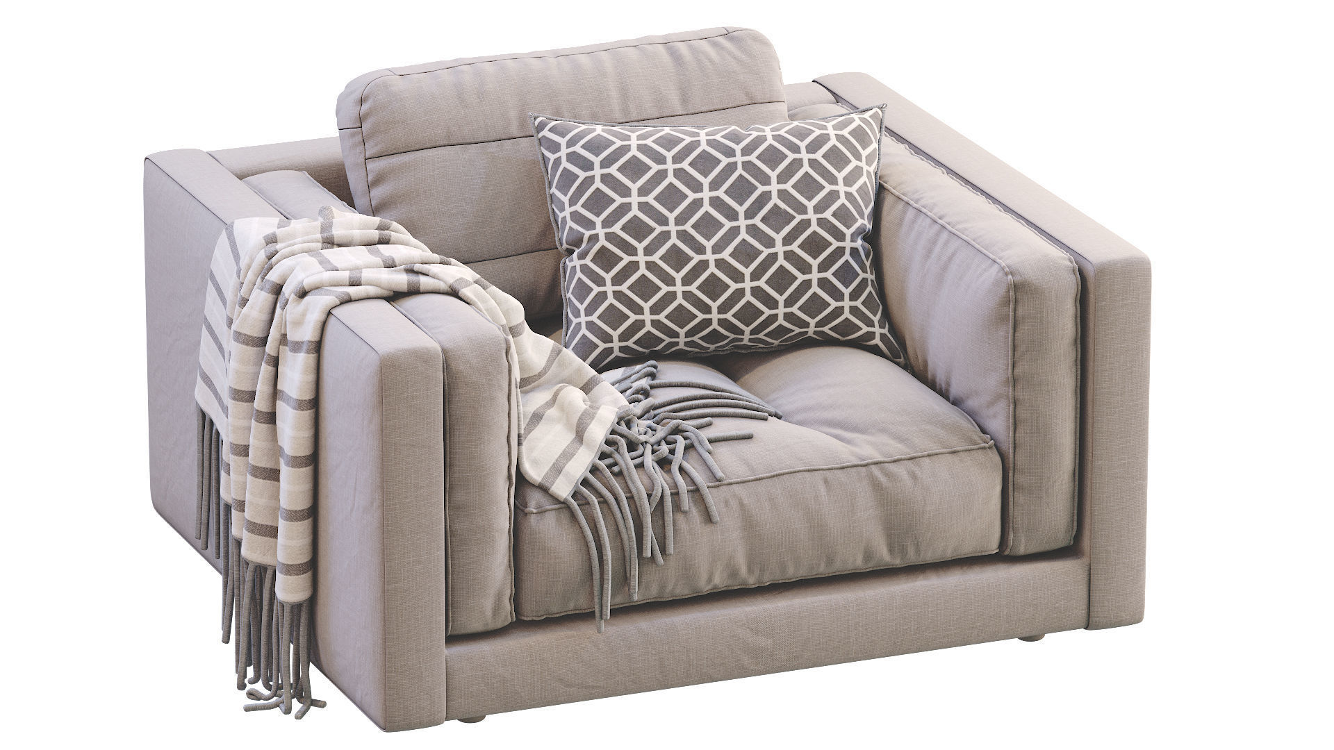 Armchair Flexform LUCIEN 3D model_13