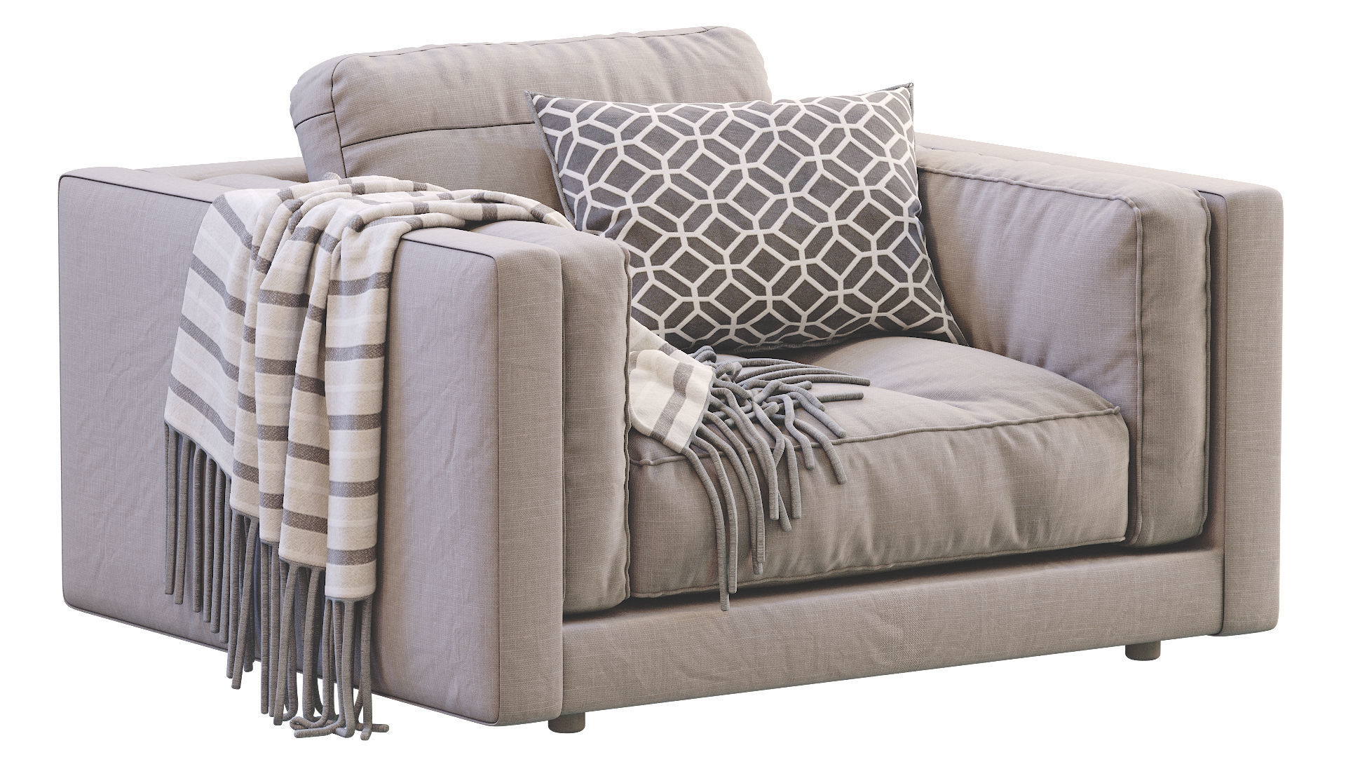 Armchair Flexform LUCIEN 3D model_20