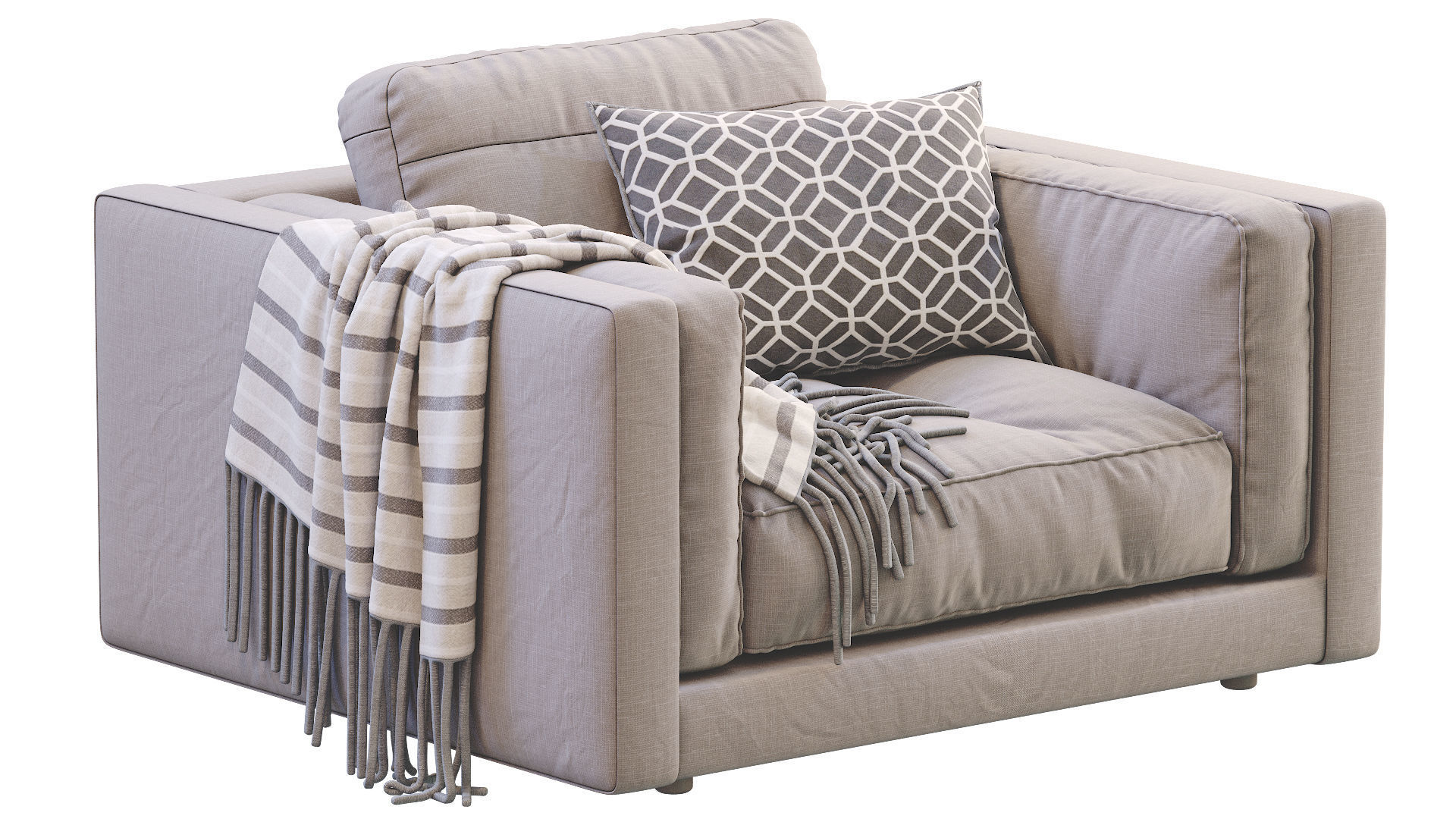 Armchair Flexform LUCIEN 3D model_16