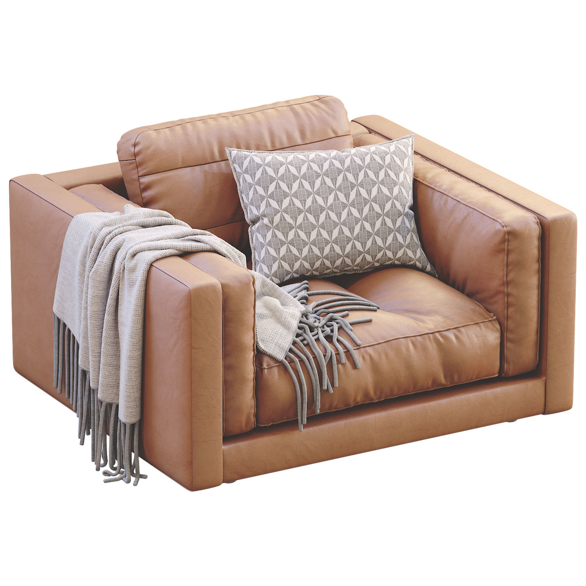 Armchair Flexform LUCIEN 3D model_25