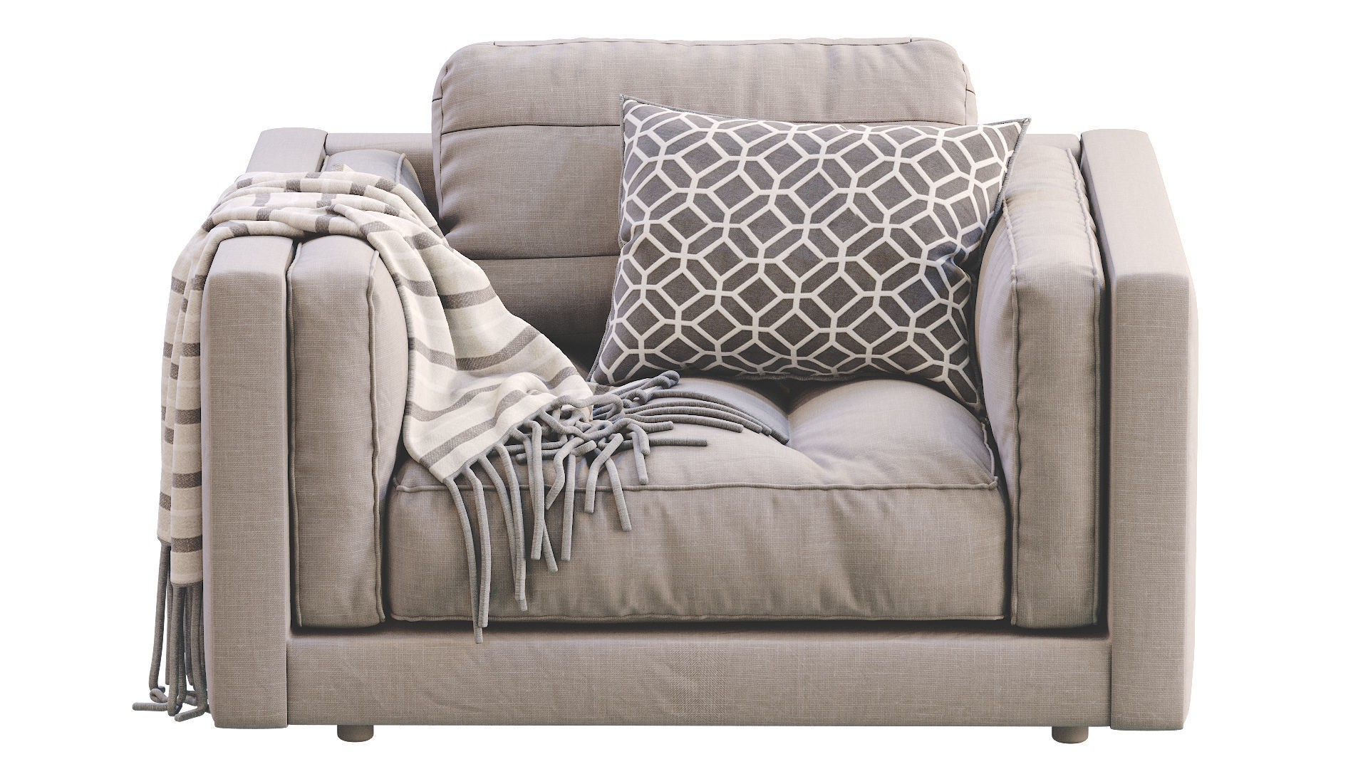 Armchair Flexform LUCIEN 3D model_15