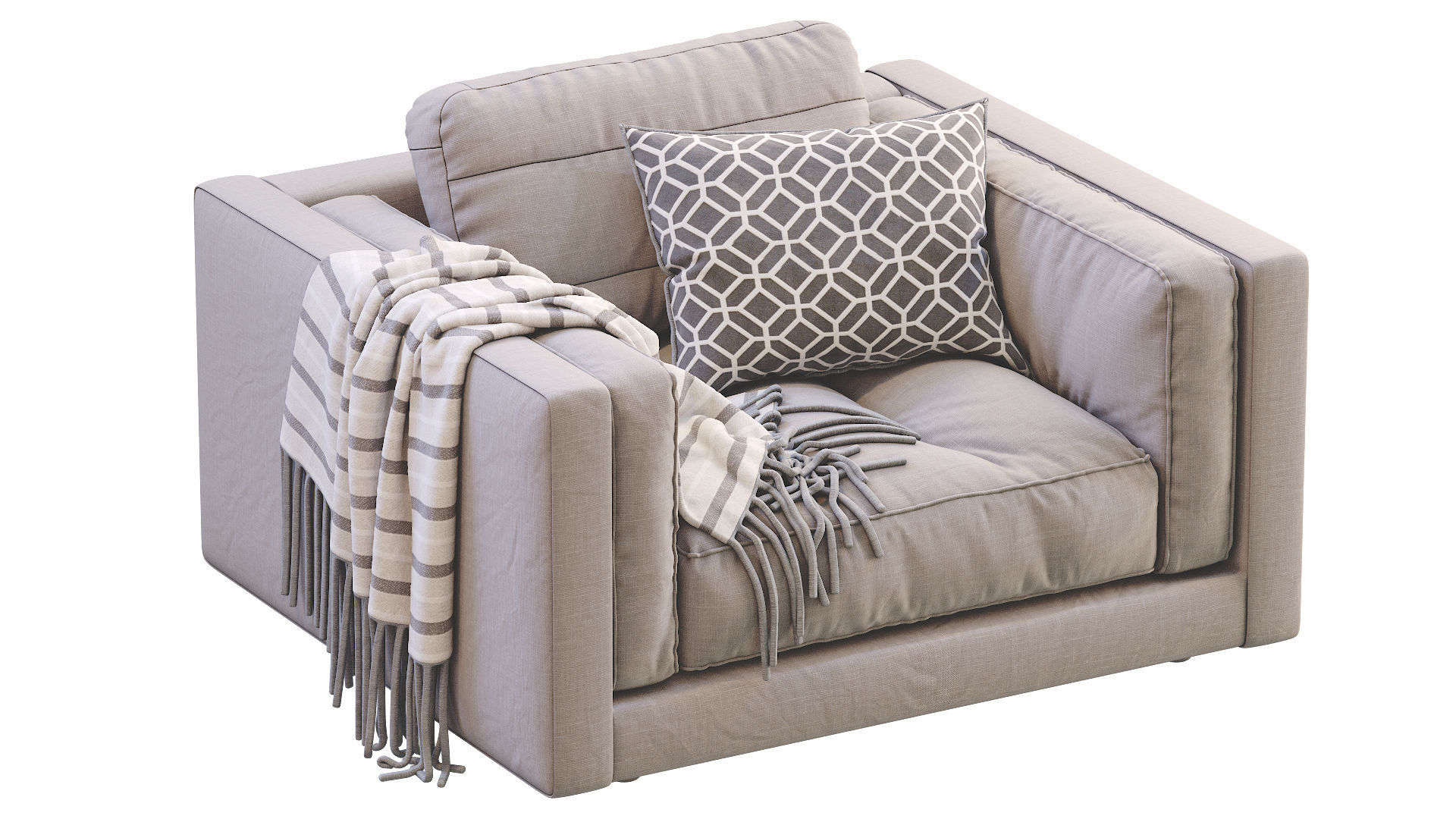 Armchair Flexform LUCIEN 3D model_11