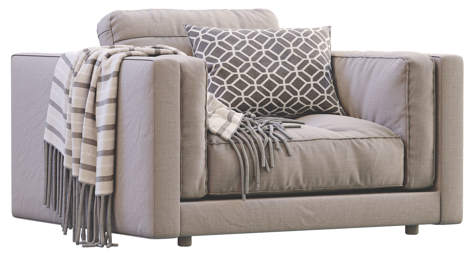 Armchair Flexform LUCIEN 3D model_19