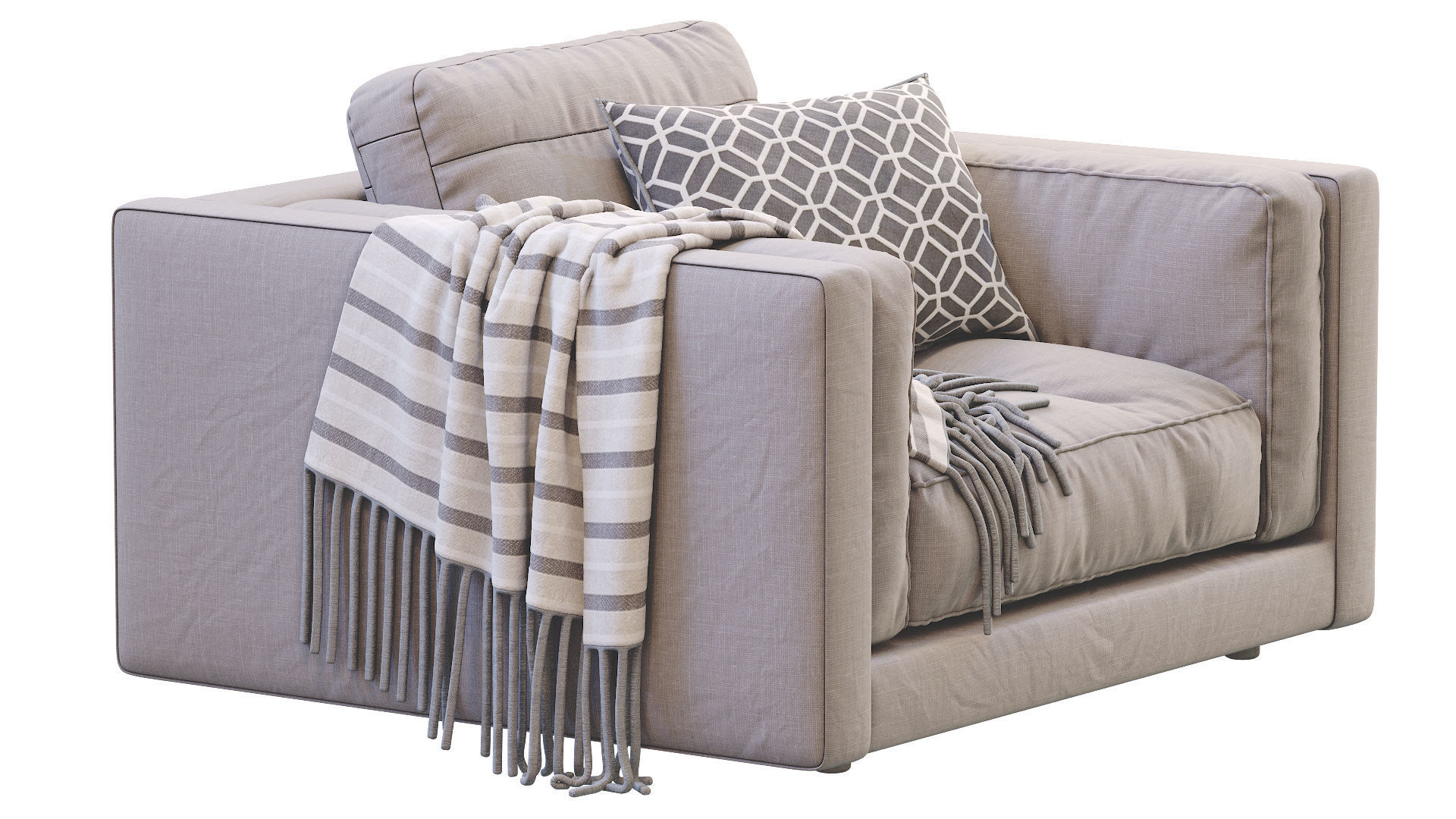 Armchair Flexform LUCIEN 3D model_9