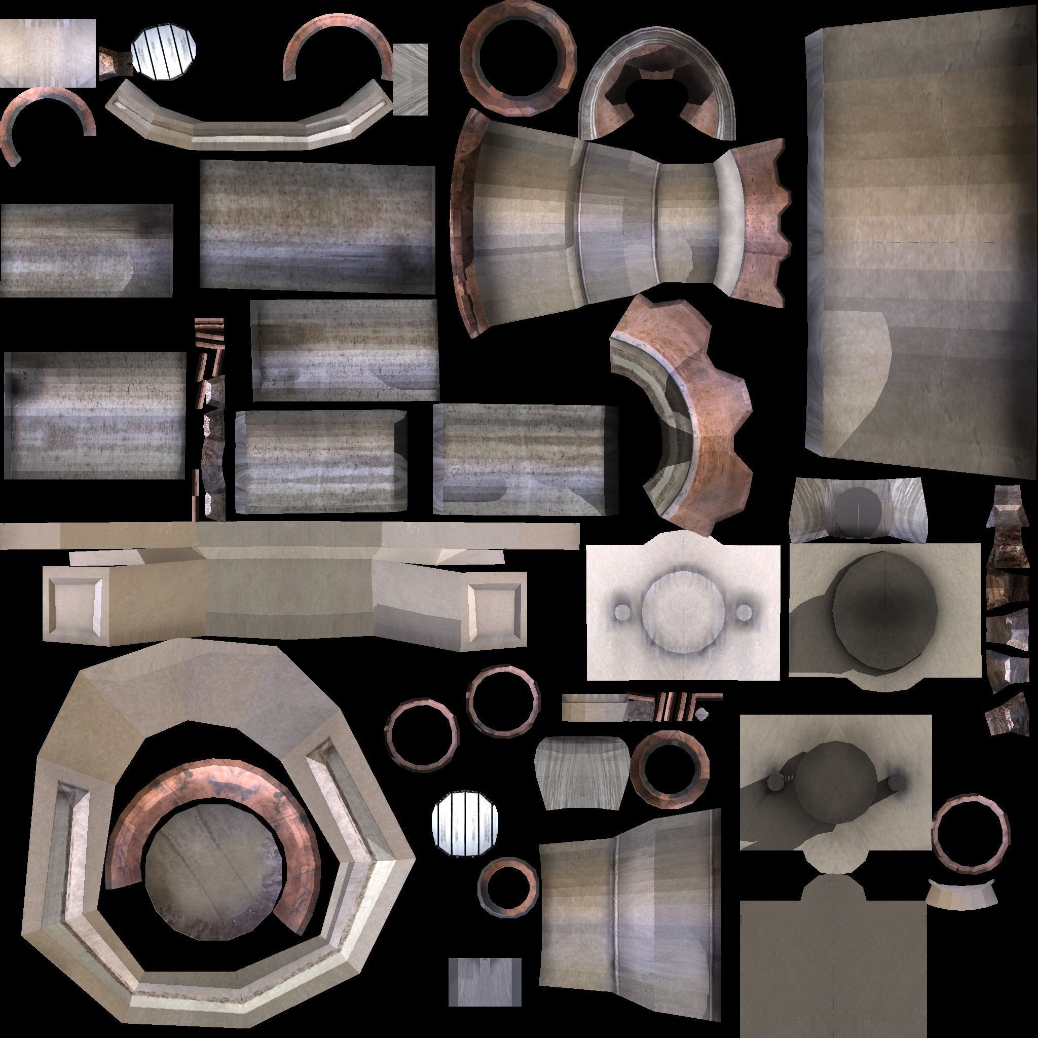 Futuristic Tower Low-poly 3D model_10