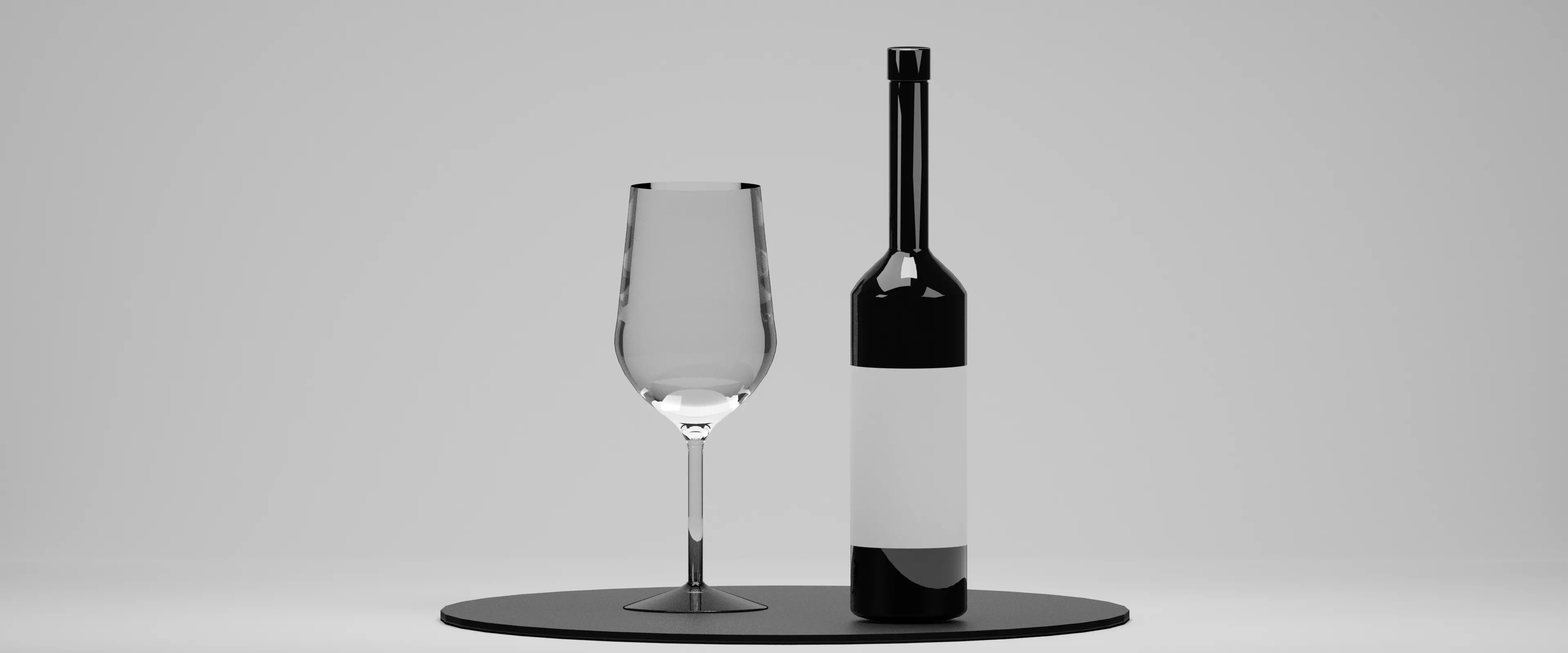 wine - bottle Free low-poly 3D model