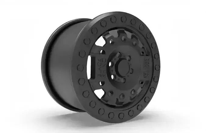 Black Rhino rim design 3D print model
