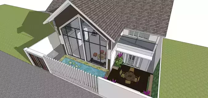 AHouse with 3Brs Fullmodel 3D model