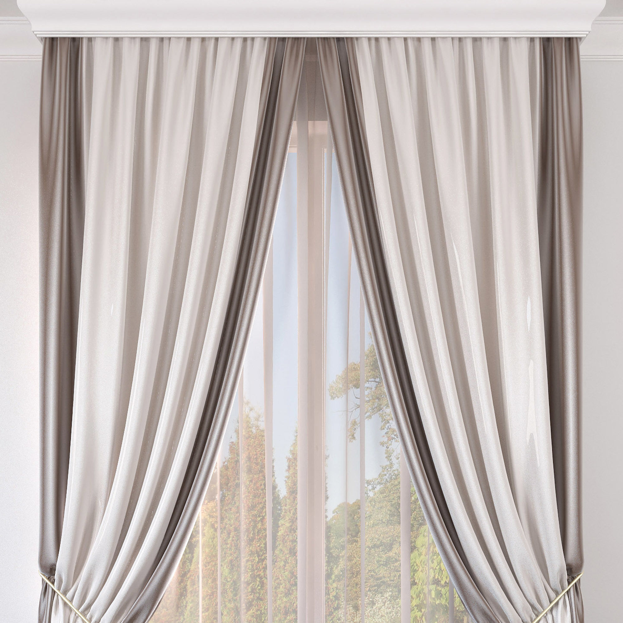 Set 38 Curtains 3D model_2