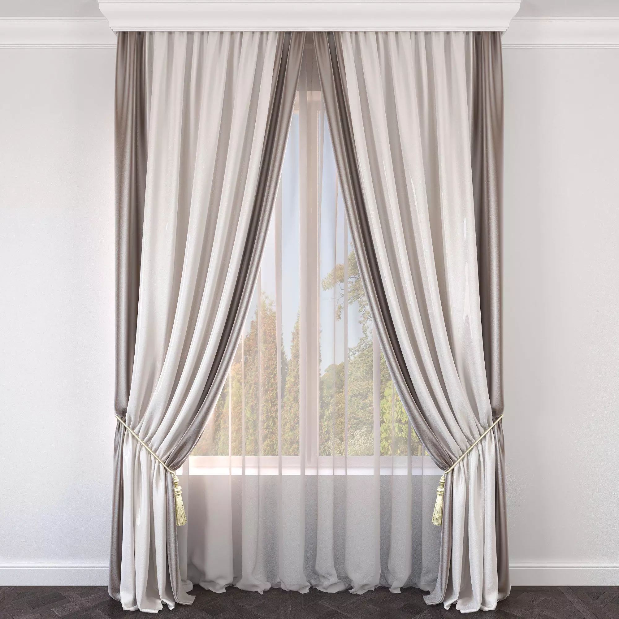 Set 38 Curtains 3D model_0