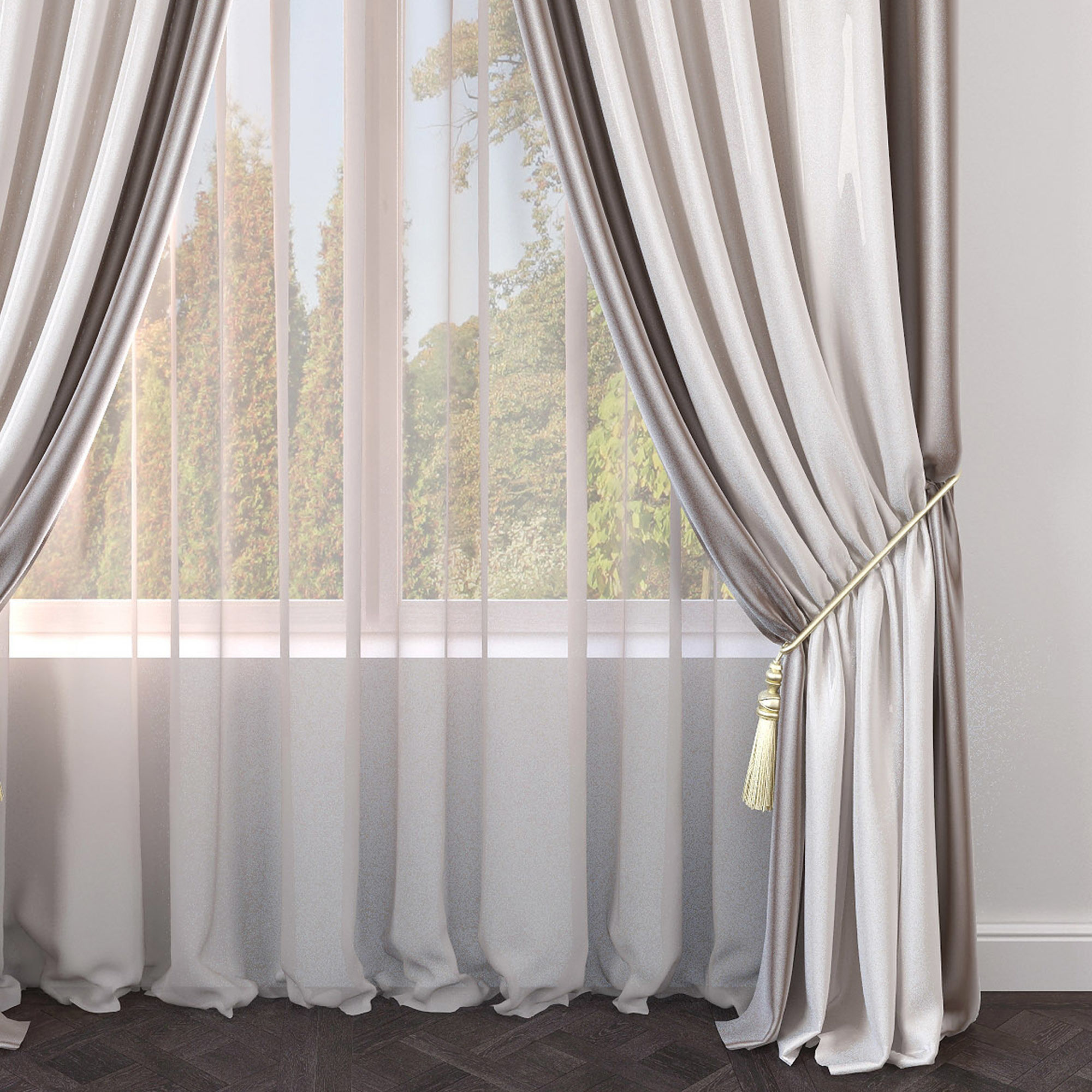 Set 38 Curtains 3D model_3