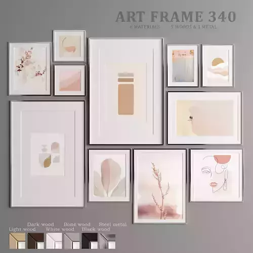 Art Frame 340 Low-poly 3D model
