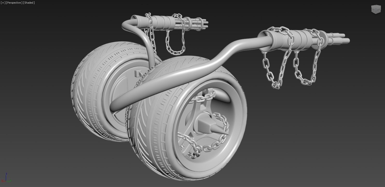 TWISTED METAL VEHICLES BIG PACK OF 4 3D model_16