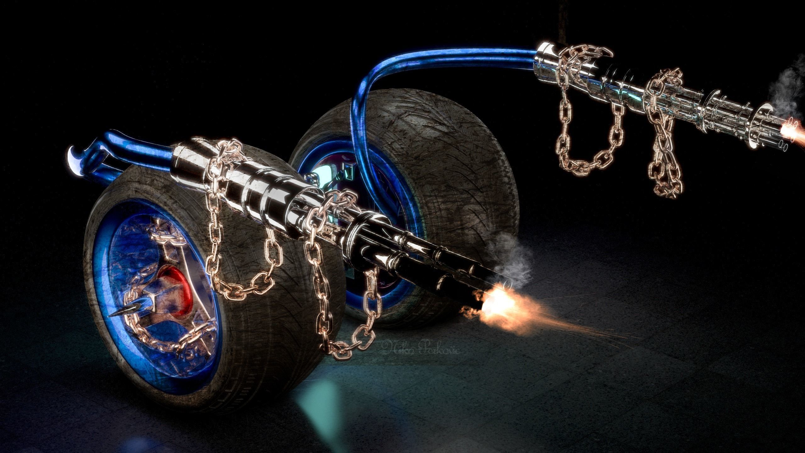 TWISTED METAL VEHICLES BIG PACK OF 4 3D model_2