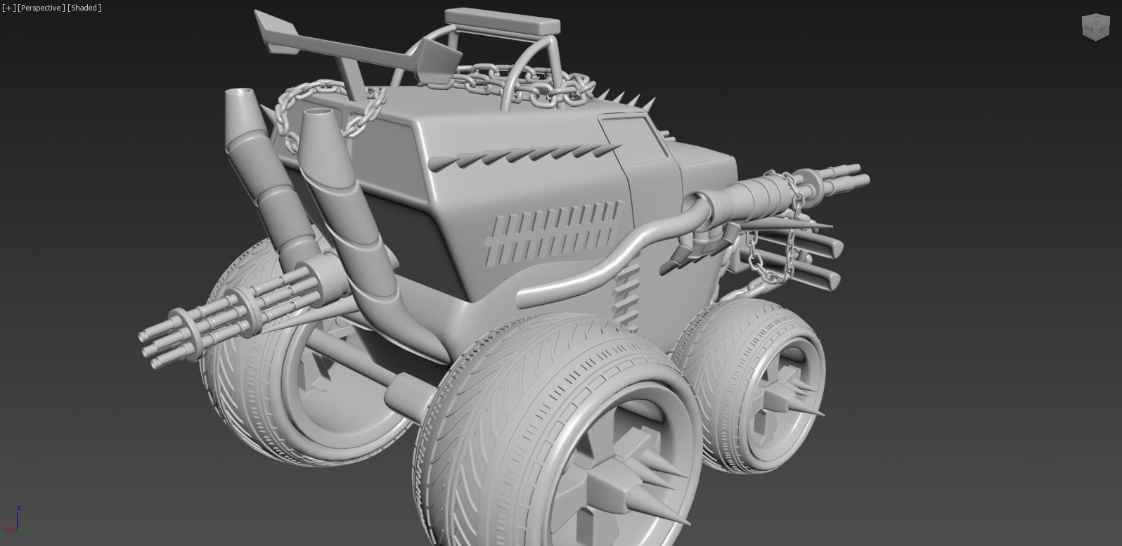 TWISTED METAL VEHICLES BIG PACK OF 4 3D model_8