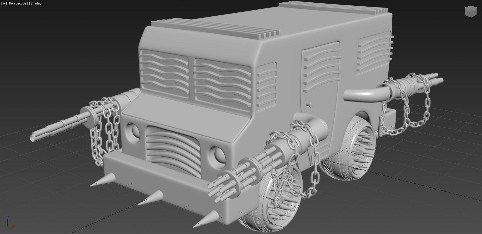 TWISTED METAL VEHICLES BIG PACK OF 4 3D model_19