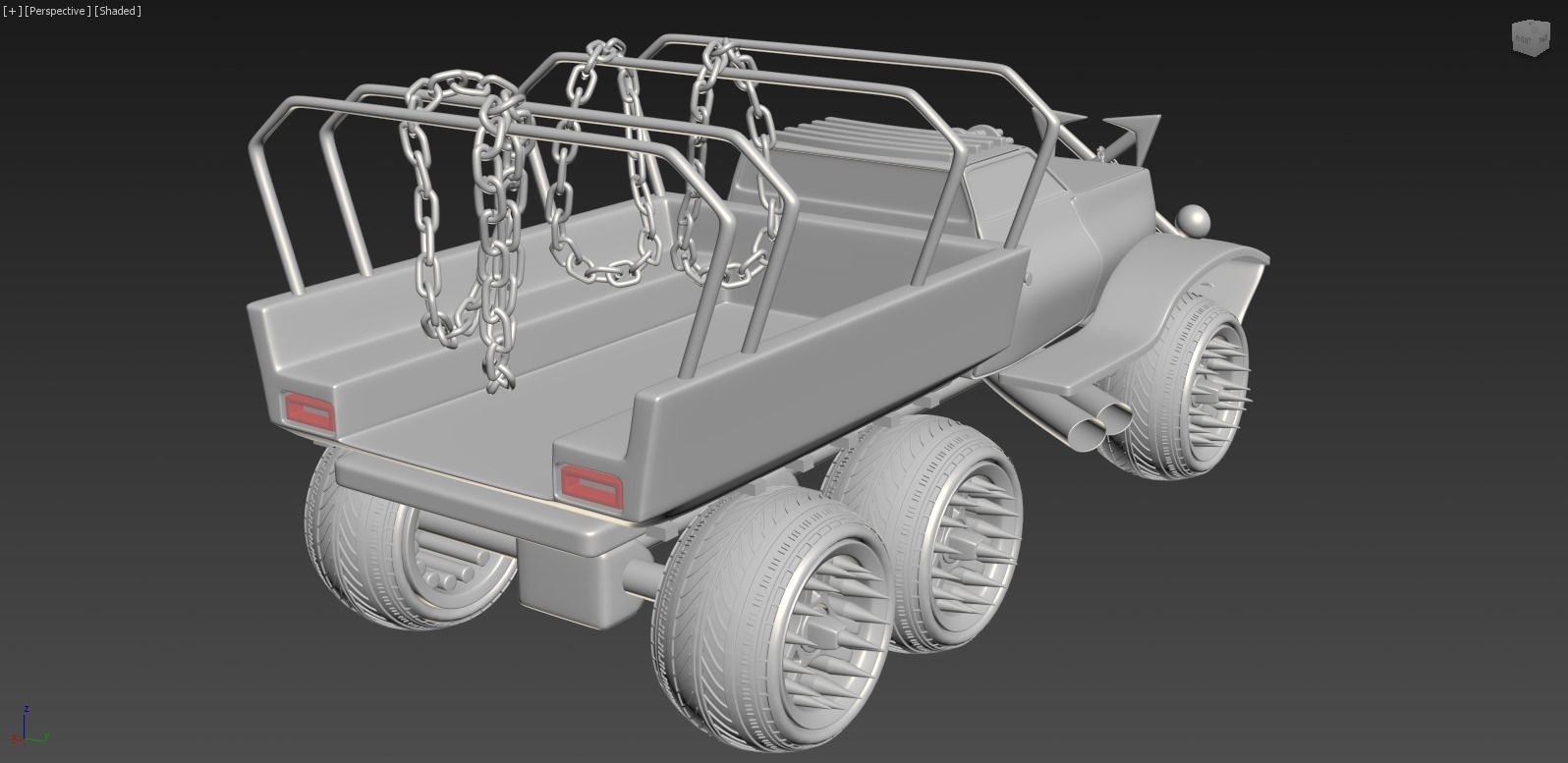 TWISTED METAL VEHICLES BIG PACK OF 4 3D model_12