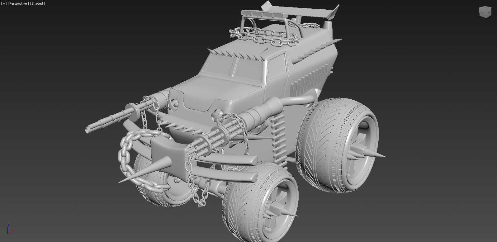 TWISTED METAL VEHICLES BIG PACK OF 4 3D model_7