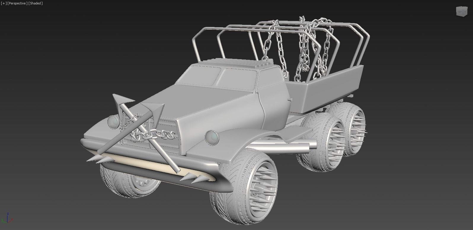 TWISTED METAL VEHICLES BIG PACK OF 4 3D model_11