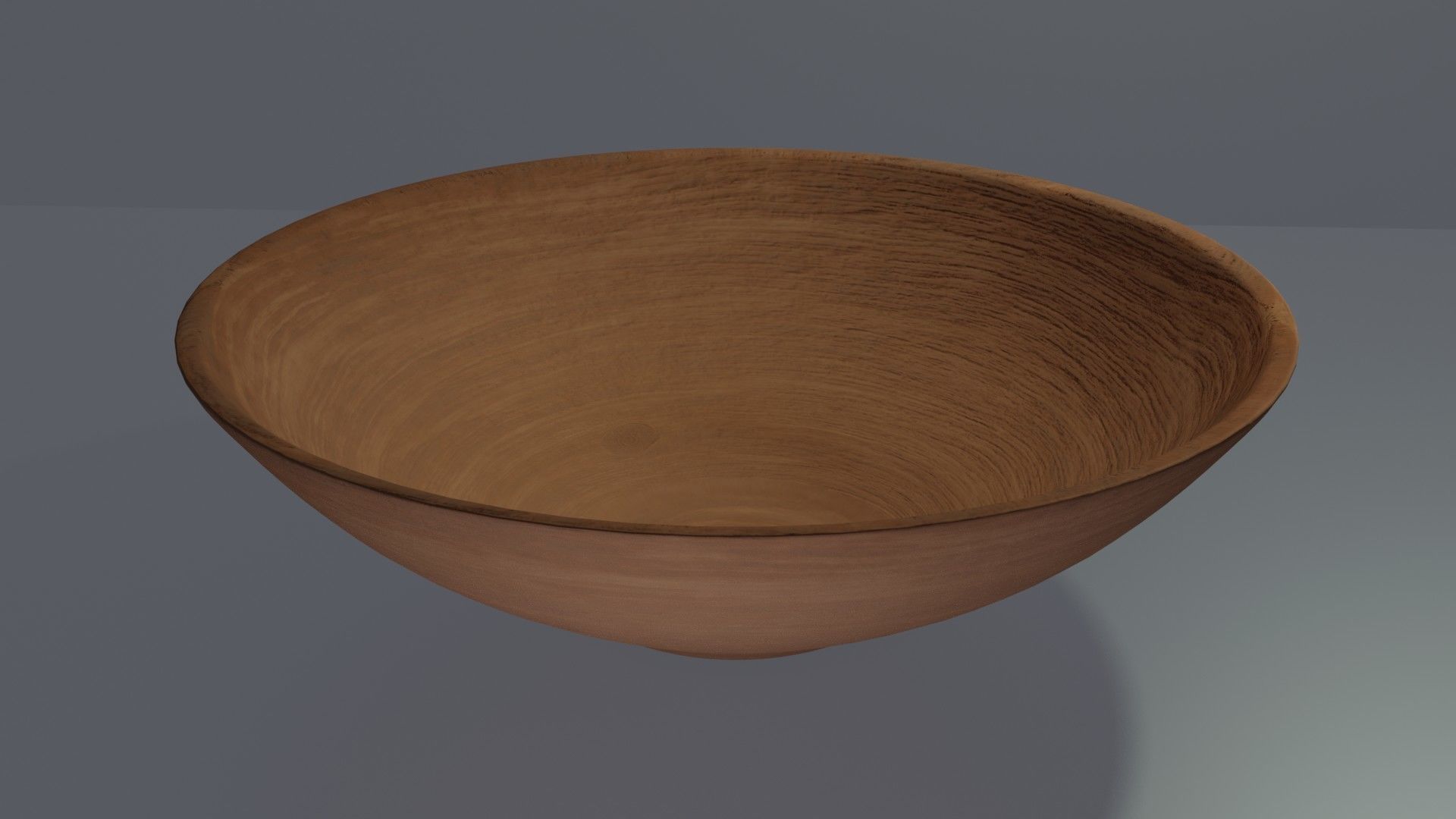 Wooden Bowl 3D model_1