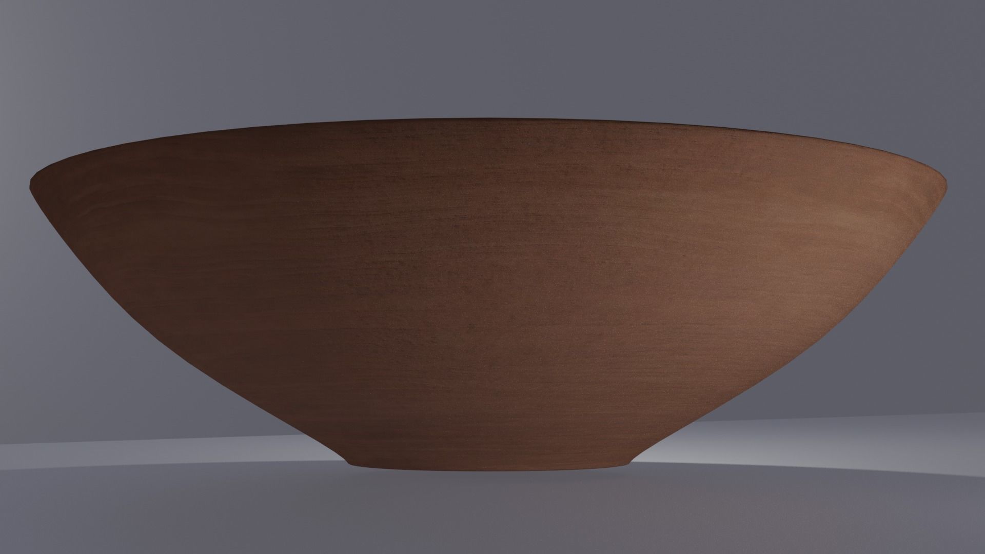 Wooden Bowl 3D model_4