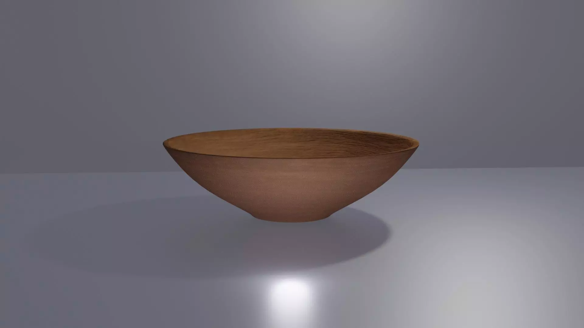 Wooden Bowl 3D model_0