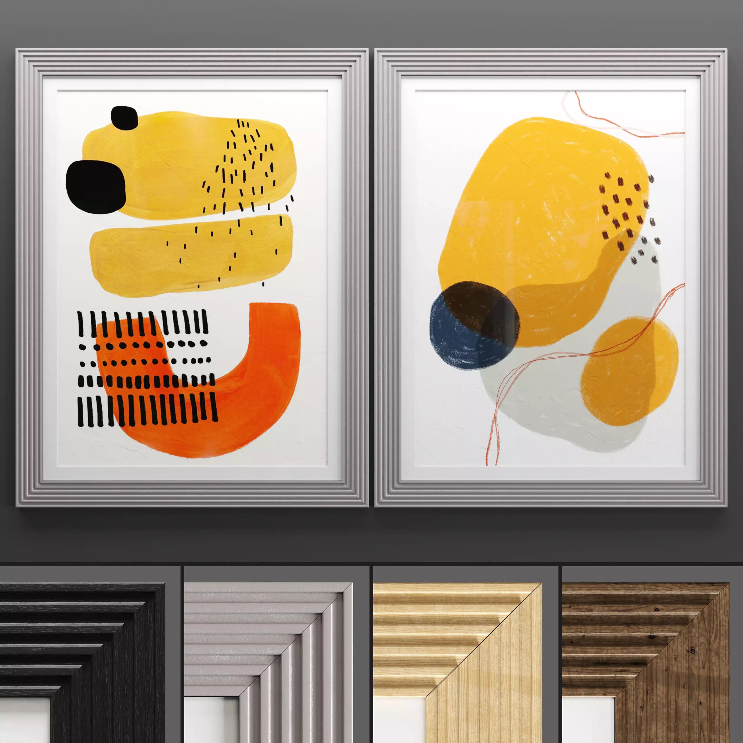 Art Frame 764 Low-poly 3D model_0