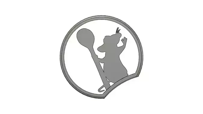 Slide on Mickey Mouse Ear Ratatouille Remy Like Insert